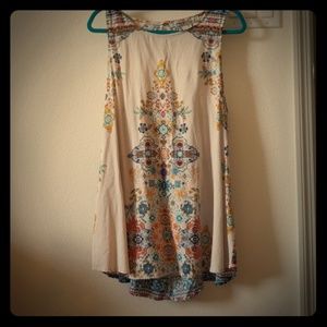 A cute flowy patterned top